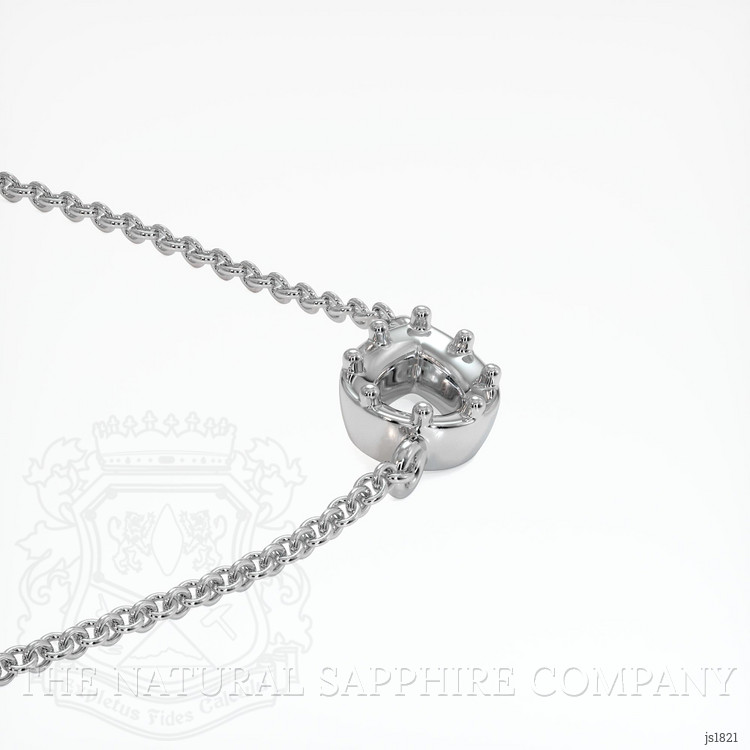 10K White Gold Antique Style Pendant Setting