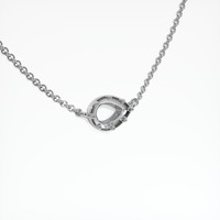 14K White Gold Vedic Pendant Image