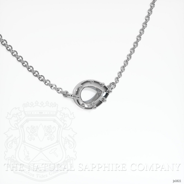 14K White Gold Antique Style Pendant Setting