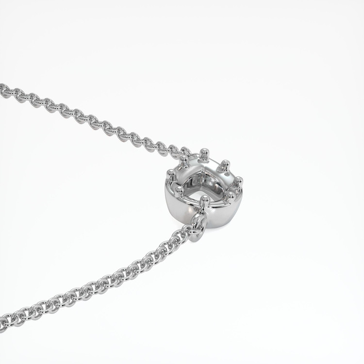 14K White Gold Antique Style Pendant Setting