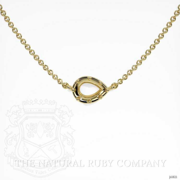 18K Yellow Gold Antique Style Pendant Setting