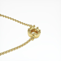18K Yellow Gold Antique Style Pendant Setting Image
