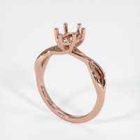 14K Rose Gold Solitaire Ring Setting Video