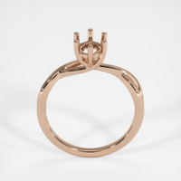 18K Rose Gold Solitaire Ring Image