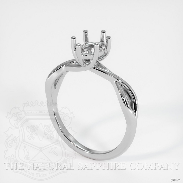 Silver Solitaire Ring Setting