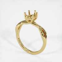 10K Yellow Gold Solitaire Ring Setting Video