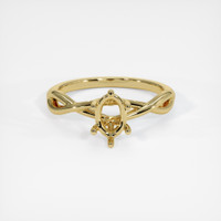 10K Yellow Gold Solitaire Ring Setting Image