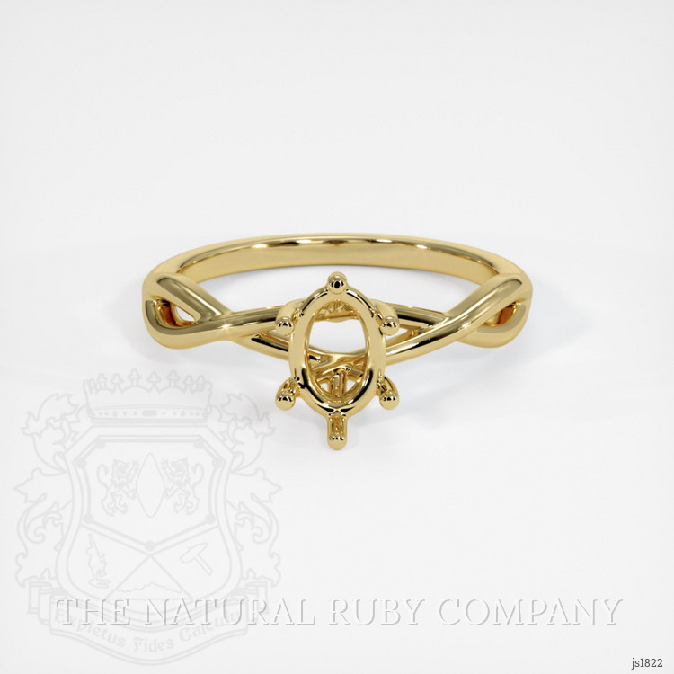 14K Yellow Gold Solitaire Ring Setting