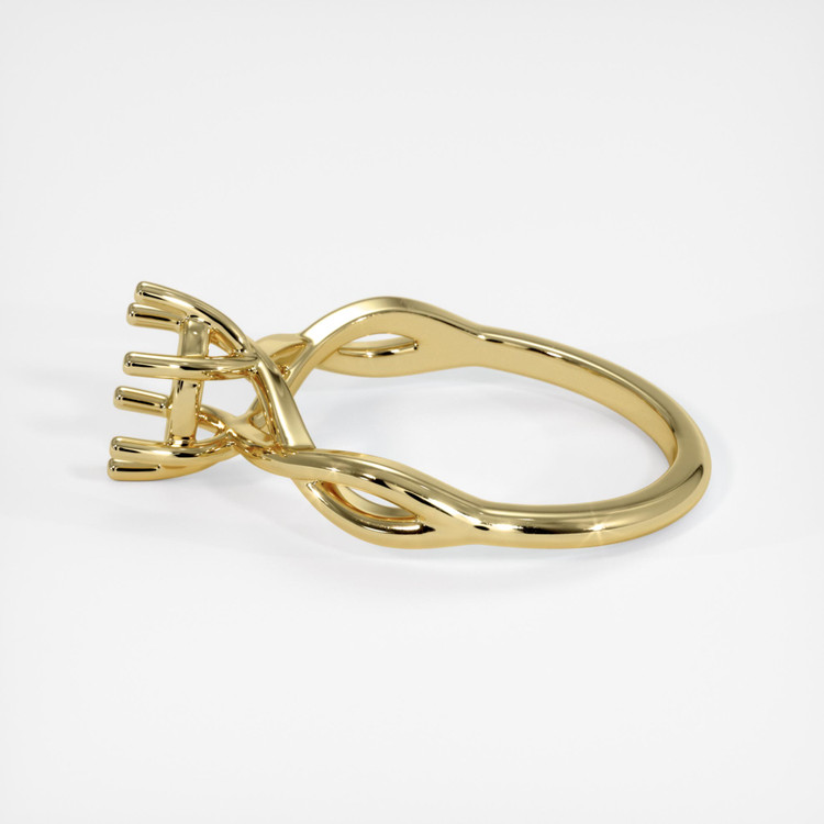 18K Yellow Gold Solitaire Ring Setting