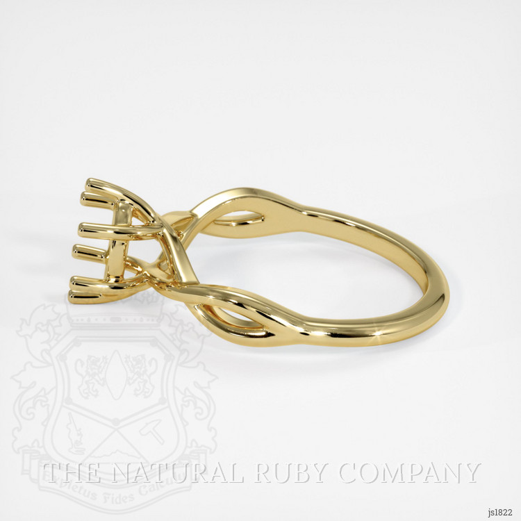 18K Yellow Gold Solitaire Ring Setting