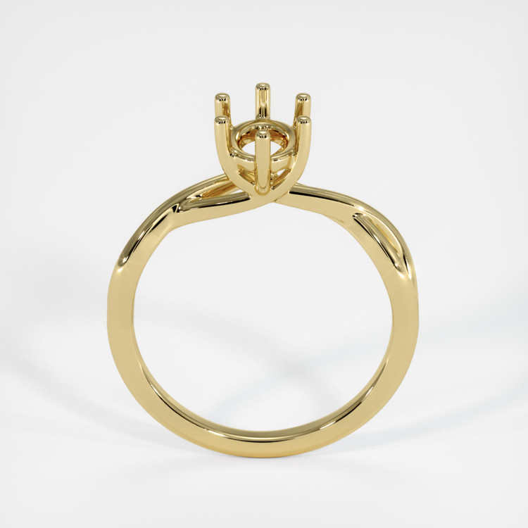18K Yellow Gold Solitaire Ring Setting