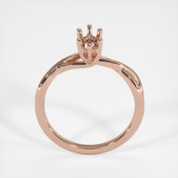 14K Rose Gold Solitaire Ring Setting Image