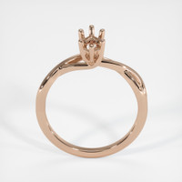 18K Rose Gold Solitaire Ring Setting Image