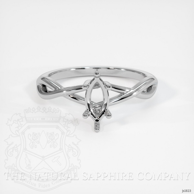 Silver Solitaire Ring Setting
