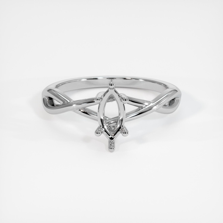 Silver Solitaire Ring Setting