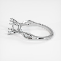 14K White Gold Solitaire Ring Setting Image