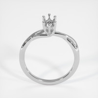 14K White Gold Solitaire Ring Setting Image