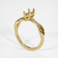 10K Yellow Gold Solitaire Ring Setting Video