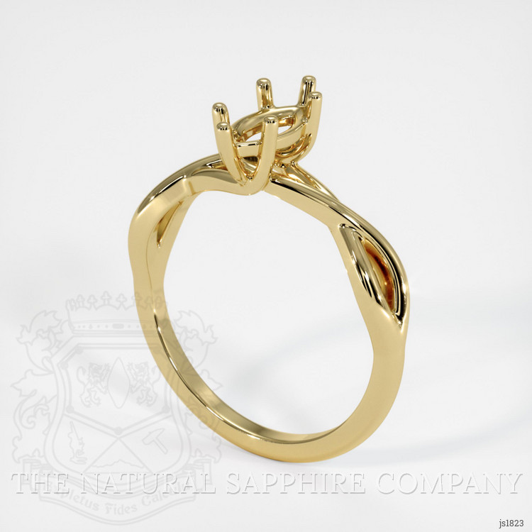 18K Yellow Gold Solitaire Ring Setting
