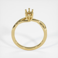 18K Yellow Gold Solitaire Ring Image