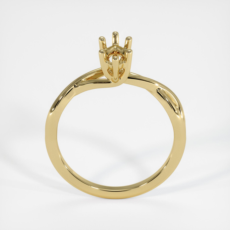18K Yellow Gold Solitaire Ring Setting