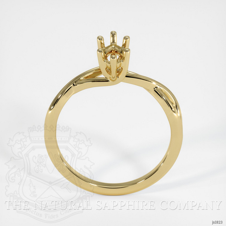 18K Yellow Gold Solitaire Ring Setting
