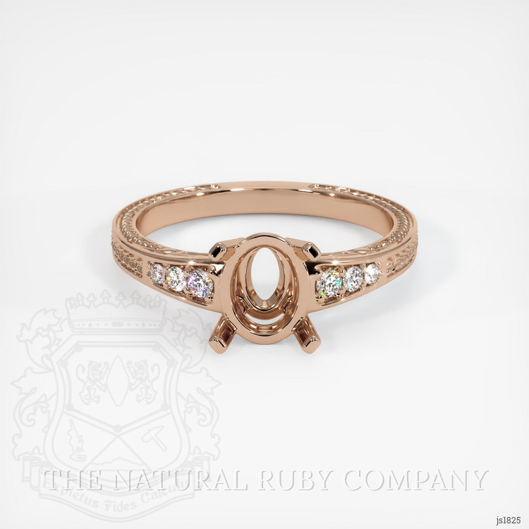 14K Rose Gold Antique Style Ring Setting
