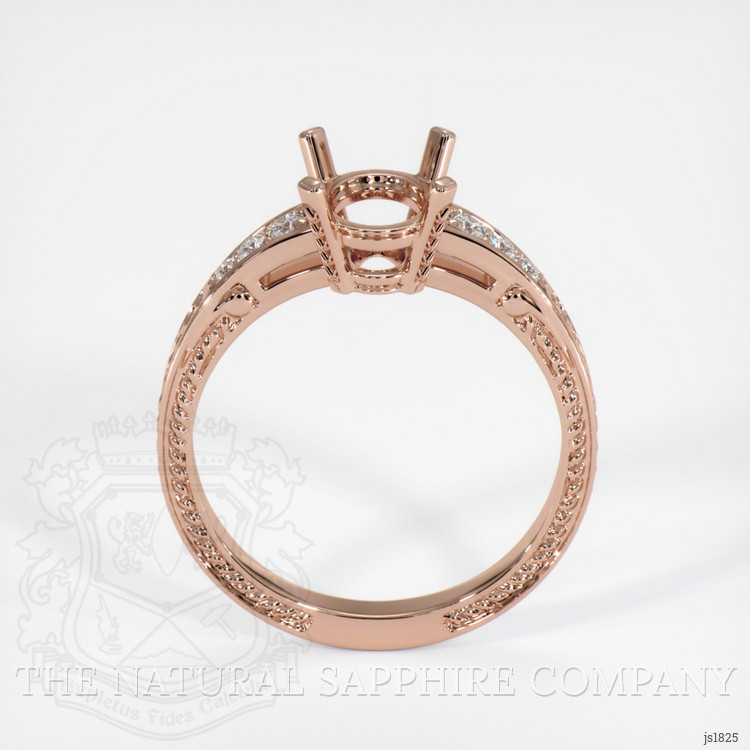 14K Rose Gold Antique Style Ring Setting