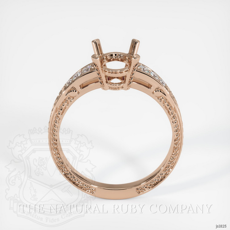 14K Rose Gold Antique Style Ring Setting