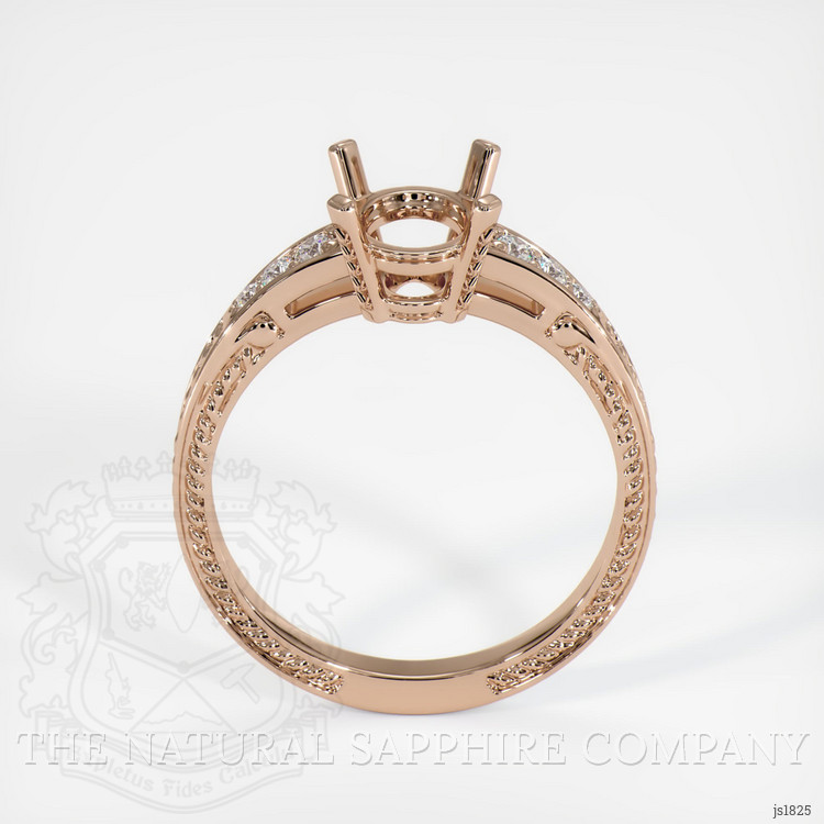 18K Rose Gold Antique Style Ring Setting