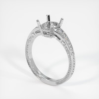 10K White Gold Antique Style Ring Setting Video