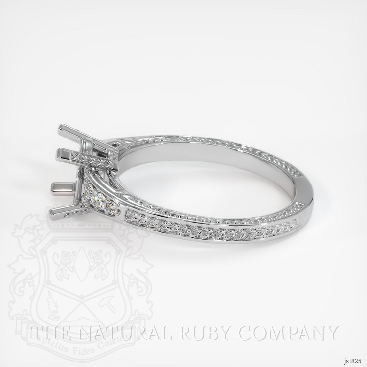 10K White Gold Antique Style Ring Setting
