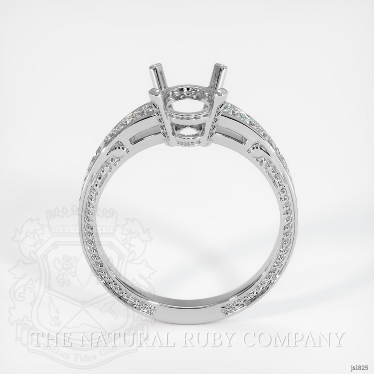 14K White Gold Antique Style Ring Setting