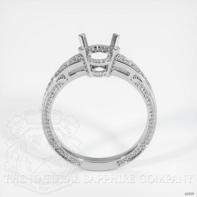 18K White Gold Antique Style Ring Setting