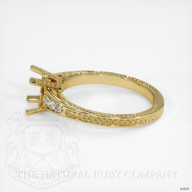 14K Yellow Gold Antique Style Ring Setting
