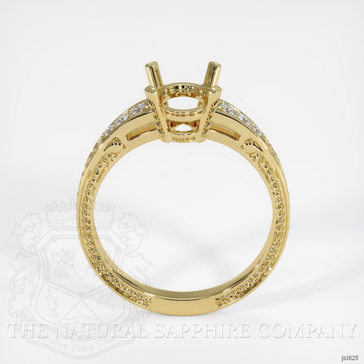 14K Yellow Gold Antique Style Ring Setting