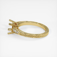 18K Yellow Gold Antique Style Ring Setting Image