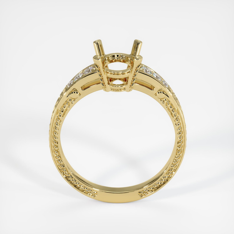 18K Yellow Gold Antique Style Ring Setting