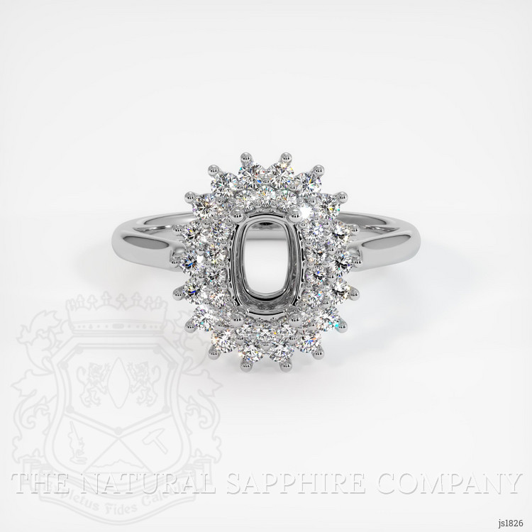 Silver Halo Ring Setting