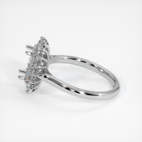 10K White Gold Halo Ring Setting Image