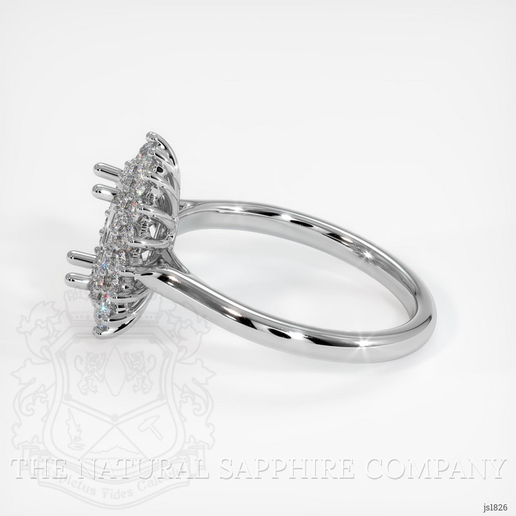 10K White Gold Halo Ring Setting