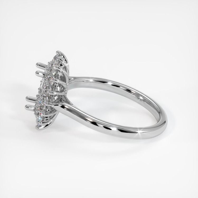 14K White Gold Halo Ring Setting