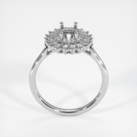 18K White Gold Halo Ring Setting Image