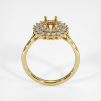 18K Yellow Gold Halo Ring Setting Image