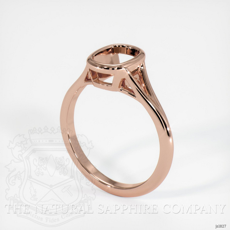 14K Rose Gold Bezel Ring Setting