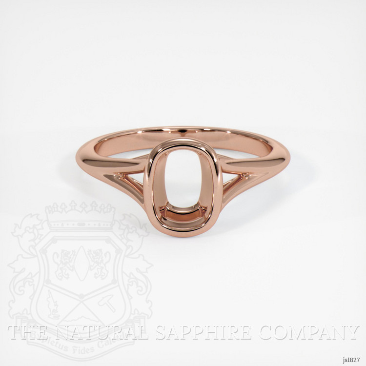 14K Rose Gold Bezel Ring Setting