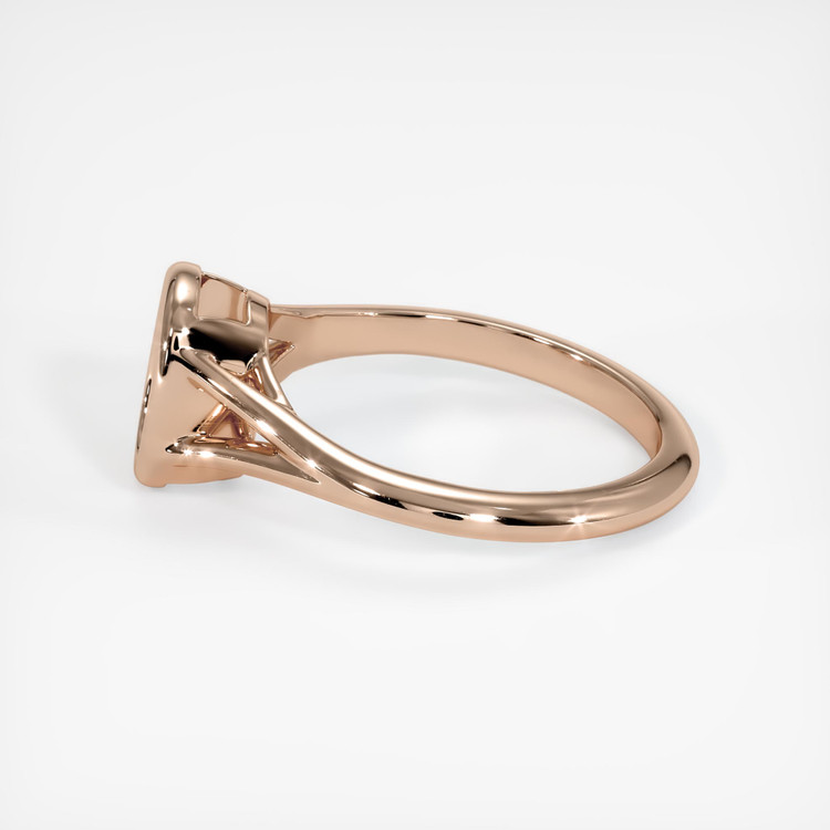 14K Rose Gold Bezel Ring Setting