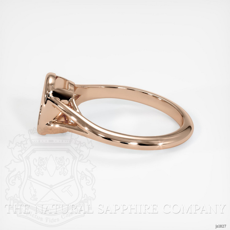 18K Rose Gold Bezel Ring Setting