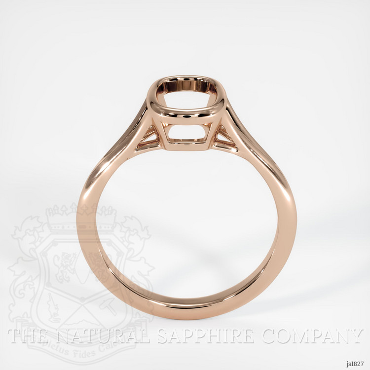 18K Rose Gold Bezel Ring Setting
