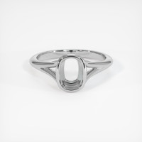 14K White Gold Bezel Ring Setting Image